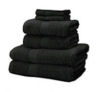Black Bath Towel 